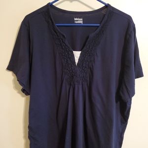 🌻Blue Crochet Tee